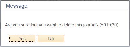 Click Yes for the confirmation Message.