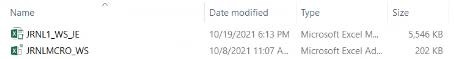 Or, the following two files for General Journals