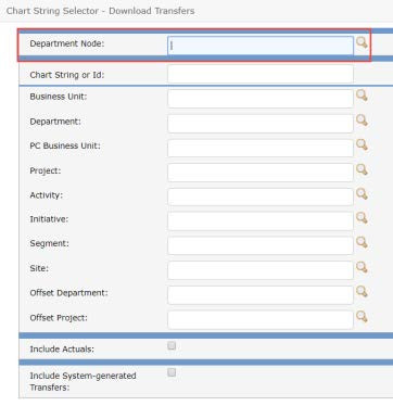Chart String Selector for downloading Direct Activity.