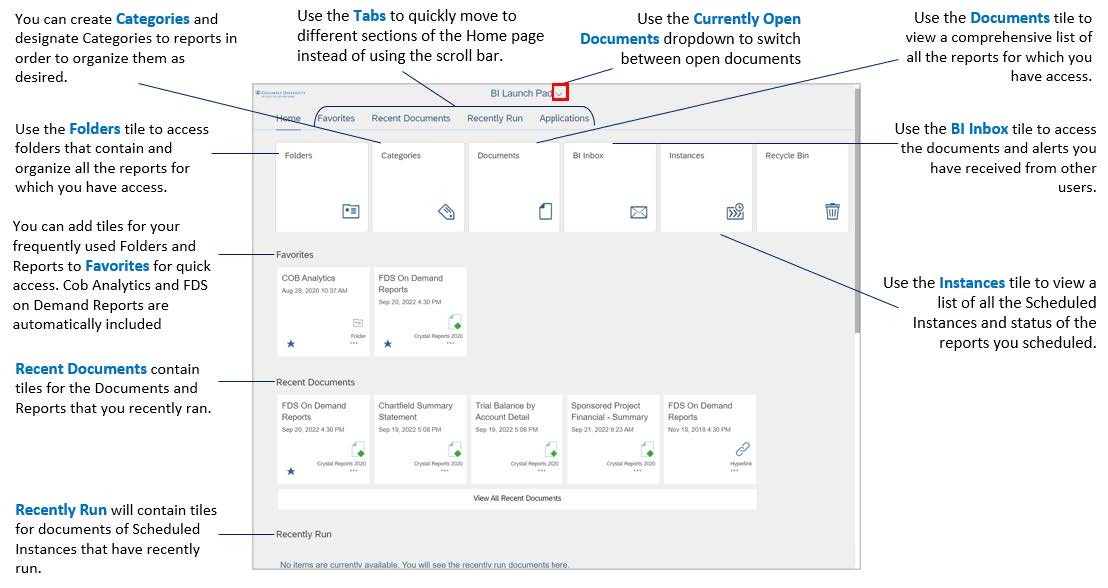 The Business Intelligence (BI) LaunchPad
