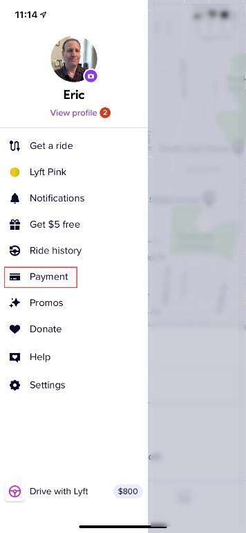 Select Payment.