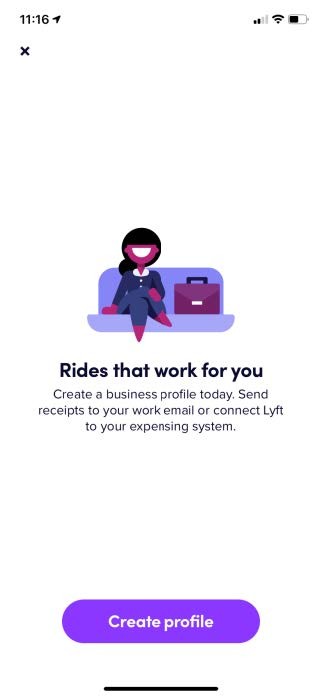 Select Create profile.