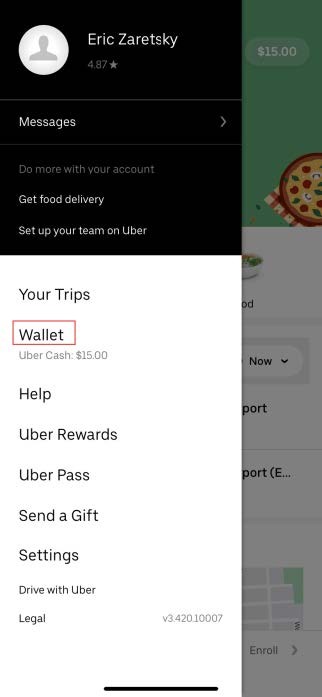 Select Wallet.