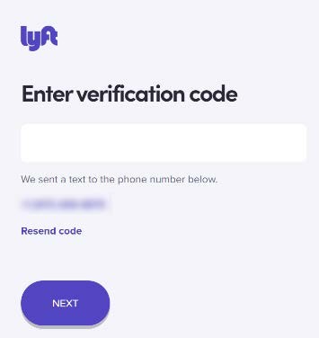 Enter the verification code from the text you received and click Next.