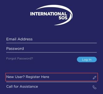 Select New User? Register Here.