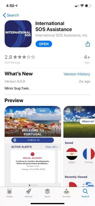 Install the ISOS app on your phone via the App Store or Google Play.