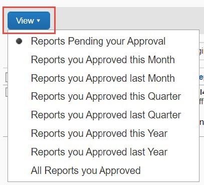 Click the View dropdown and select the desired view.