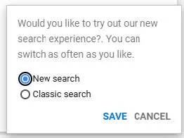 Click the toggle icon in the lower right of the screen to Choose your experience.