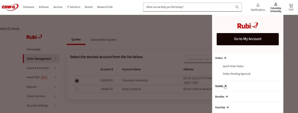 Scroll to the desired supplier listed on the page and expand the accordion section to view the Supplier Information.