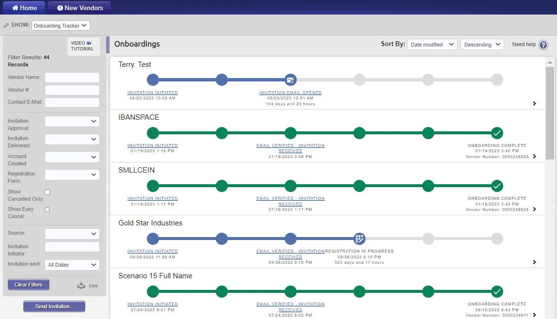 The onboardings screen. 