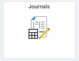 The Journals tile in ARC. 