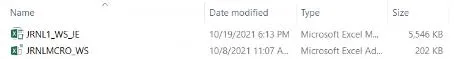 Or, the following two files for General Journals