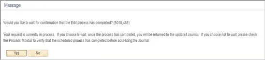 The option to wait for confirmation or proceed appears.