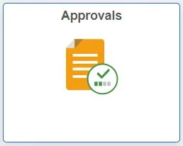 Click the Approvals tile on the ARC home screen.