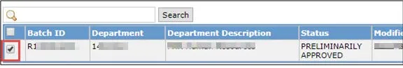 The Cash - Items Awaiting Approval page appears.