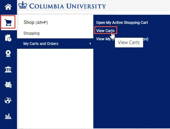 Click View Carts.