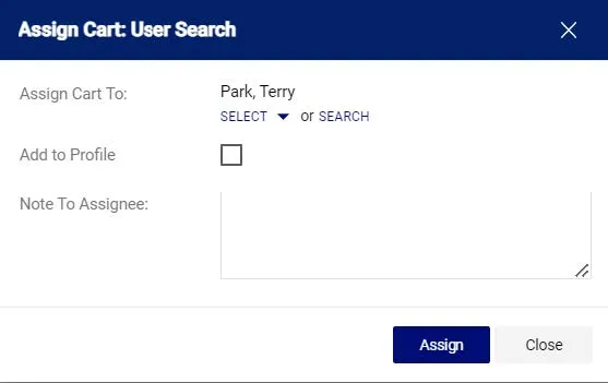 Click the Plus sign for the Requestor you are assigning.