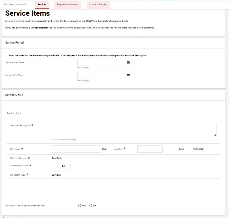 Service Linew