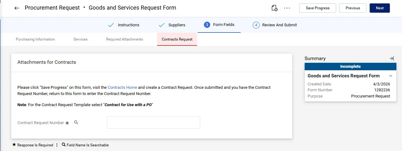 Contract Request
