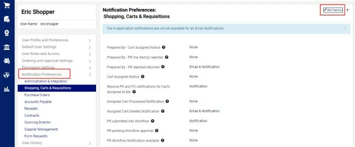 Notifications Window