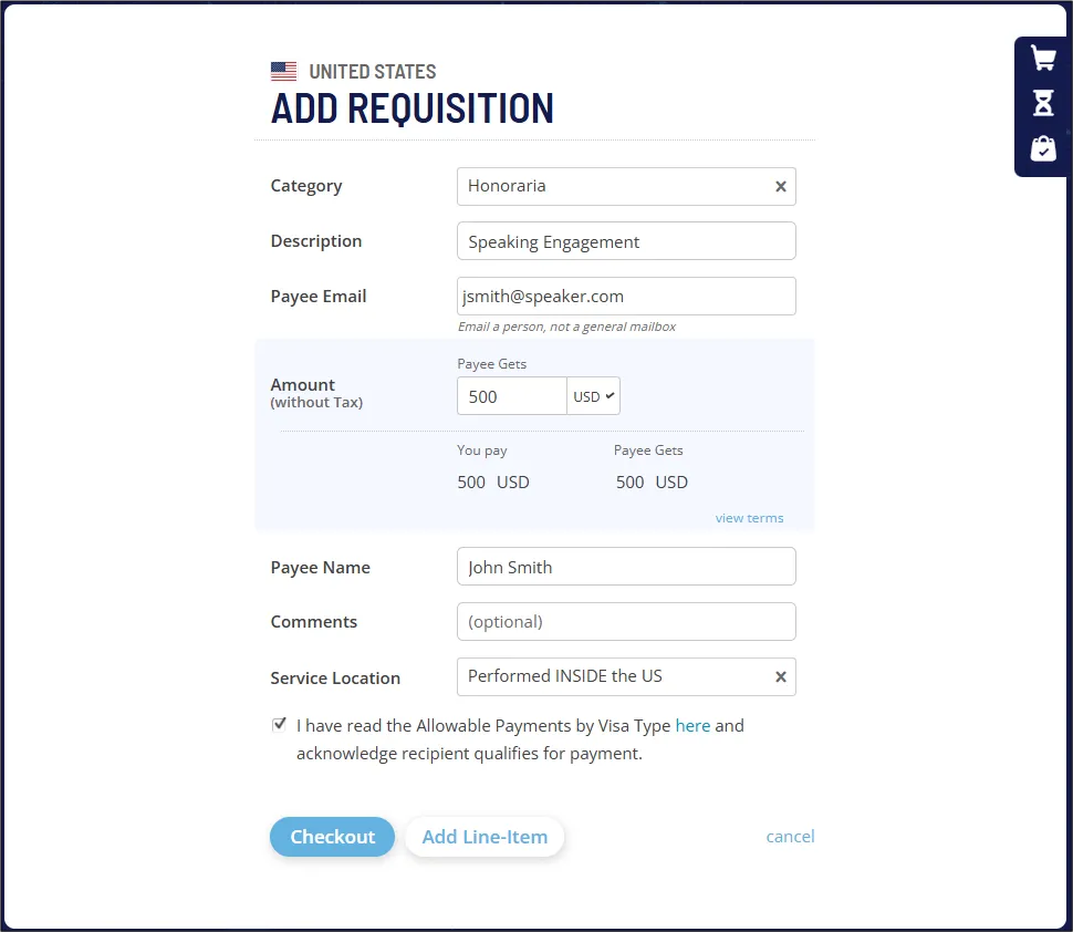 Completed Form