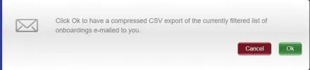 Confirmation dialog box.