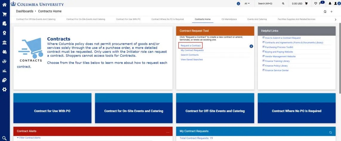 The Contracts Dashboard