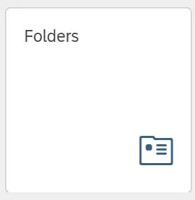 Click the Folders tile.