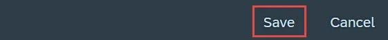 Save button screenshot