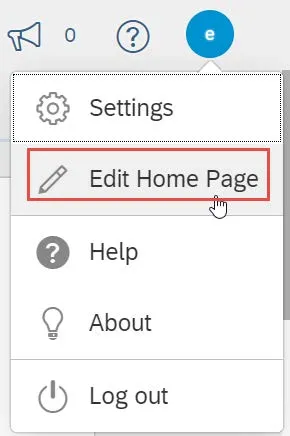 Click Edit Home Page.