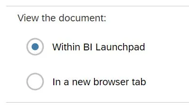 Select how to View the Document.