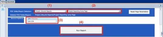 the Project Lifecycle Reports folder