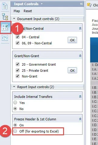 Exporting to Excel screenshot. 