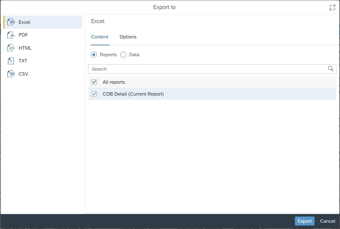 Export to window