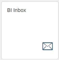 From the Home page, click the BI Inbox tile.