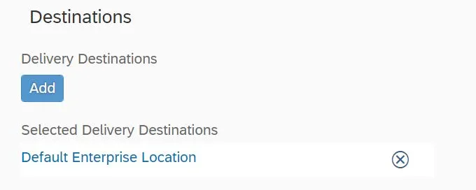You can schedule a report to be sent to a specific destination like a default file location or email.