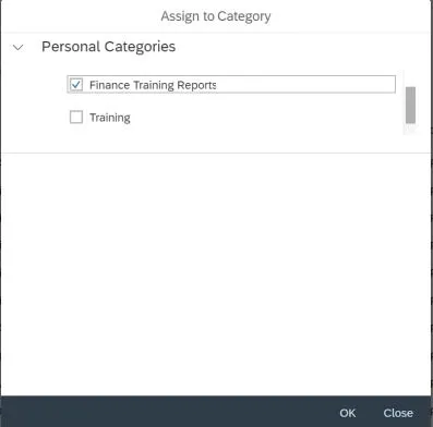 Select the Check Box for the desired Category or Categories. Navigate to the Categories page to view.