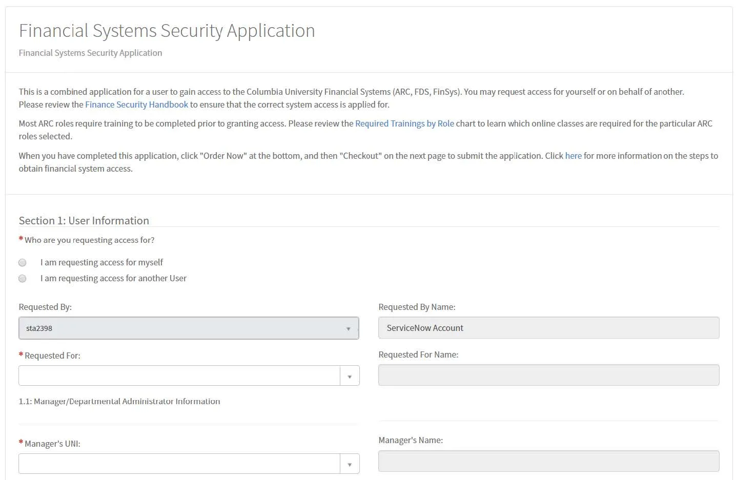 The FSSA form appears.