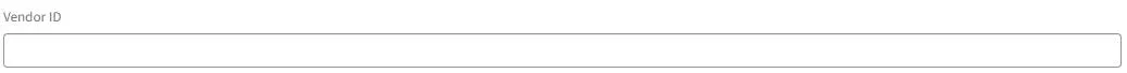 If the Affiliate is a registered as a Vendor, enter the Vendor ID, otherwise leave this field blank.
