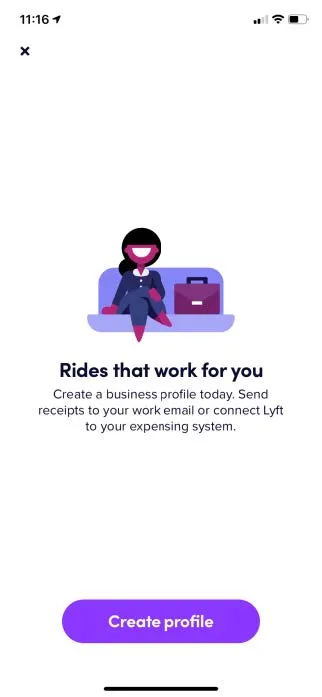 Select Create profile. 