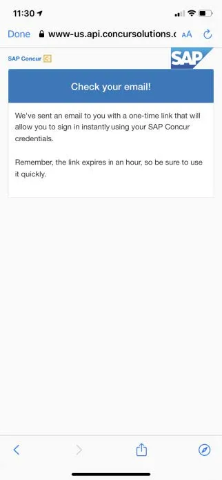 Check your email. 
