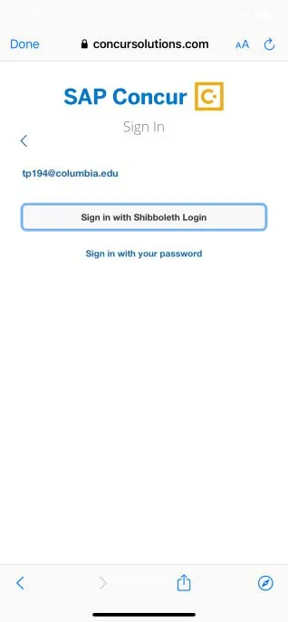 Select Sign in with Shibboleth Login. 