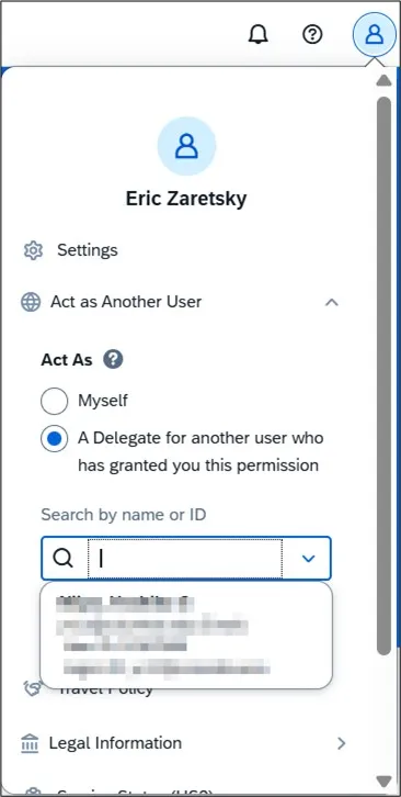 Act as Delegate