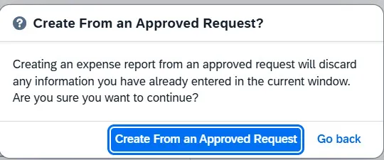 Confirmation dialog