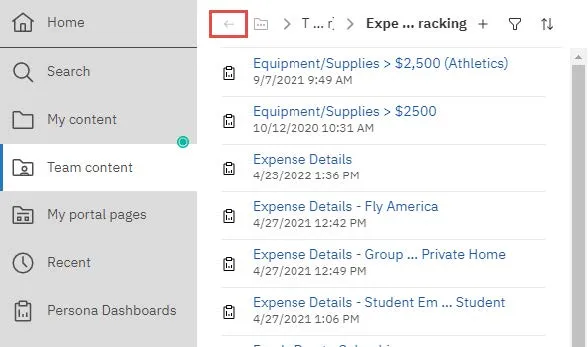 Click through sub-folders until you locate the report you want to run.