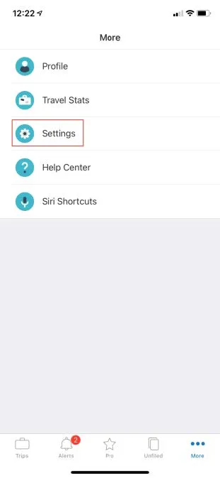 Tap Settings. 