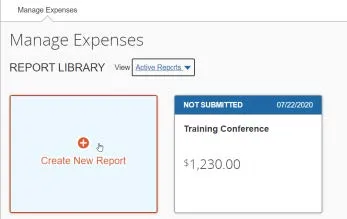 Click Create New Report.