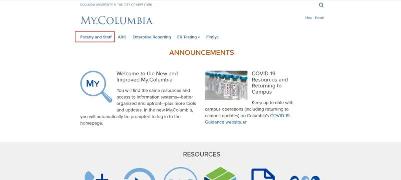 Go to my.columbia.edu and log in using your UNI and password