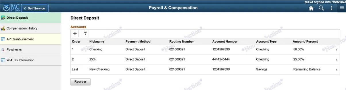 Click the Payroll & Compensation tile.