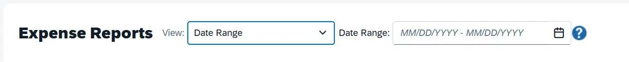Enter Date Range